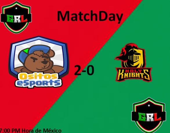 Estos Son los resultados de la Jornada 1 de ayer

<a href="/Psys_eSports/">Psychosis eSports 💀</a> vs @RV_MONSTER_  2-1
<a href="/MouseTeam_/">Mouse Team</a> vs <a href="/DarkSoldiersOfc/">Dark Soldiers</a> 0-3
<a href="/ZeroTowerGaming/">Zero Tower Gaming</a> vs <a href="/OriginBlood1/">Originblood</a> 0-2
<a href="/OsitosEsports/">Ositos eSports</a> vs <a href="/HolyKnightsGG/">Holy Knights</a> 2-0