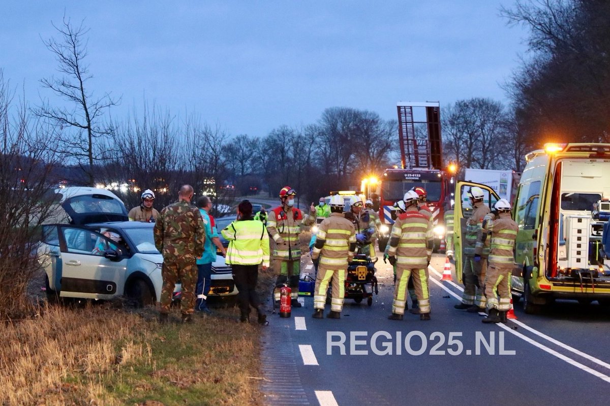 Melding politie Marknesserweg Marknesse inzake aanrijding