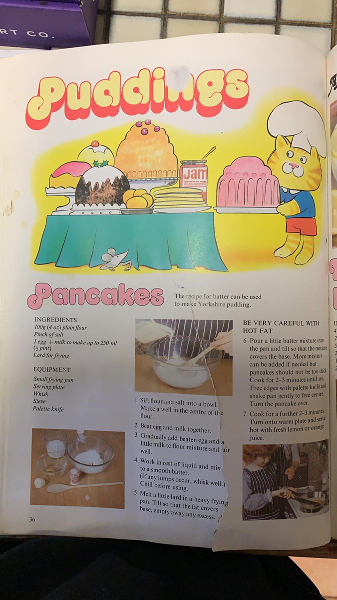Exactly what I needed today - a heart warming childhood memory of making pancakes with my Mum on #ShroveTuesday.

Sis <a href="/kikivirdee/">Kiki Virdee</a> just sent me a screenshot of the recipe from our cookbook circa 1990. 

It’s the perfect day to enjoy pancakes (or Yorkshire pudding) in Ontario 😆