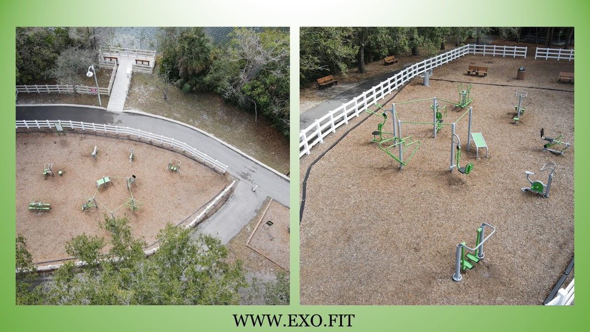 Even from up here, our #outdoorfitness #parks look pretty cool 😎 #fitness #gym #workout #crossfit #ParksAndRec