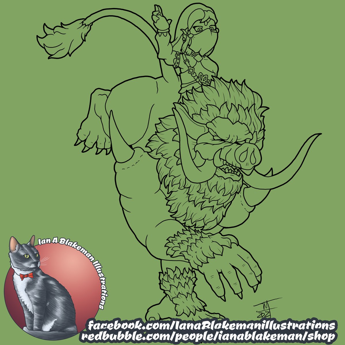 Ian_A_Blakeman's tweet photo. #lineart done for my #link picture of #legendofzelda fame

Few more alterations and be ready to colour

#wip #workinprgress #illustration #drawing #digitalart #artwork #art #nintendo #fanart #ganondorf #rodeo https://t.co/ojUMDBU6GN