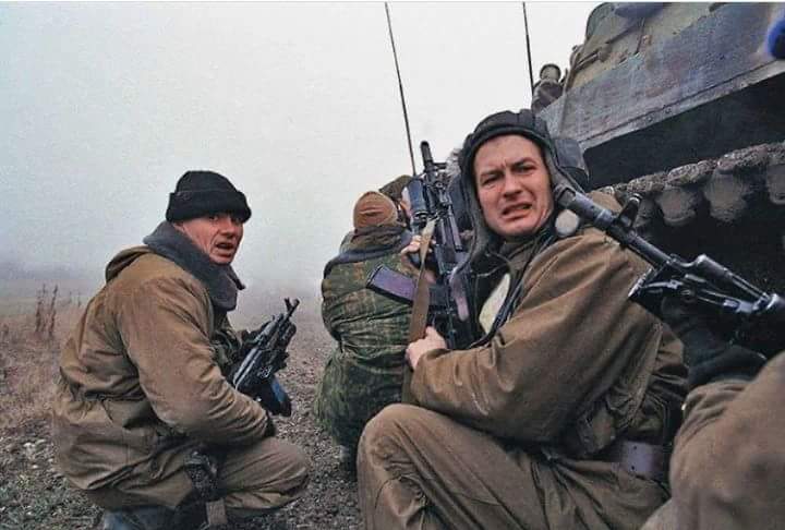 Russian combat. Чечня 1995 десантники.