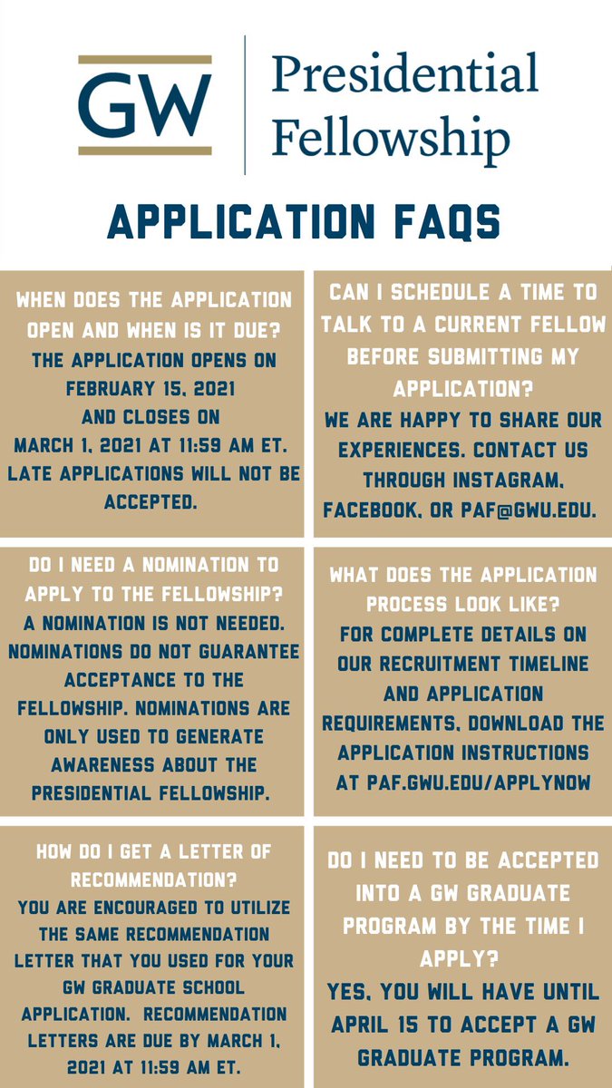 GW Presidential Fellowship tweet media