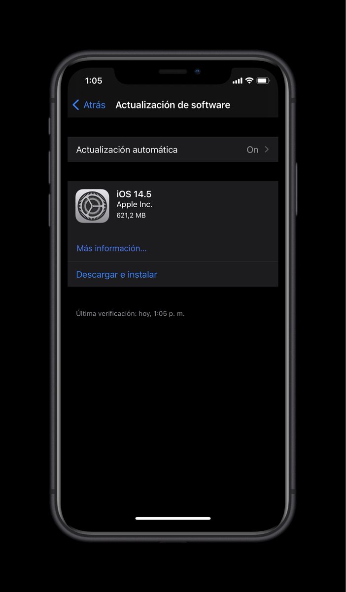 ZonaAppleWorld's tweet image. 🚨iOS 14.5 Beta 2 para Desarrolladores ah sido lanzada #iOS145DevBeta2