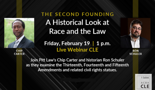 rwschuler's tweet image. I look forward to giving my take on America&apos;s #SecondFounding and the troubled course of African American admissions to the 19th century #Pittsburgh Bar on Friday, Feb. 19, at 1pm ET, with former #PittLaw Dean Chip Carter: lnkd.in/d_iWAAT