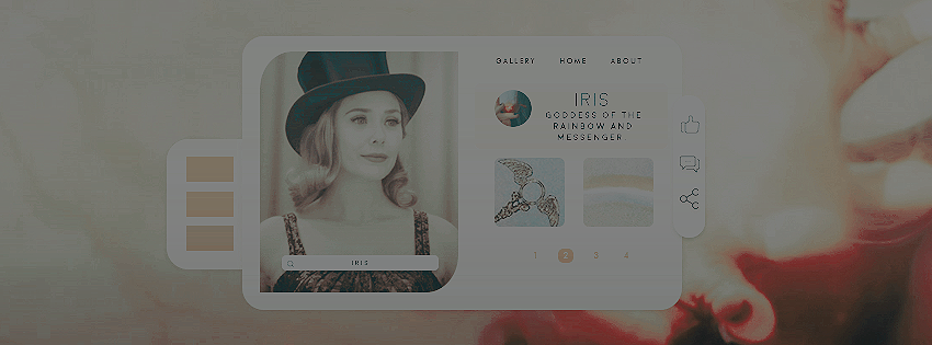 ⠀
⠀⠀                  𝗜𝗥𝗜𝗦 
      — ɢᴏᴅᴅᴇss ᴏғ ᴛʜᴇ ʀᴀɪɴʙᴏᴡ 
               ᴀɴᴅ ᴍᴇssᴇɴɢᴇʀ ┈─╮  
⠀
 ⠀⠀⠀❙❚ 𝖠𝗅𝗐𝖺𝗒𝗌 𝖼𝖺𝗋𝗋𝗂𝖾𝗌 𝗐𝖺𝗍𝖾𝗋
 ⠀⠀      𝖿𝗋𝗈𝗆 𝗍𝗁𝖾 𝖲𝗍𝗒𝗑 𝗋𝗂𝗏𝖾𝗋 ❚❙
 
ㅤㅤ           ────── ᴍᴜʟᴛɪᴠᴇʀsᴇ.
⠀⠀