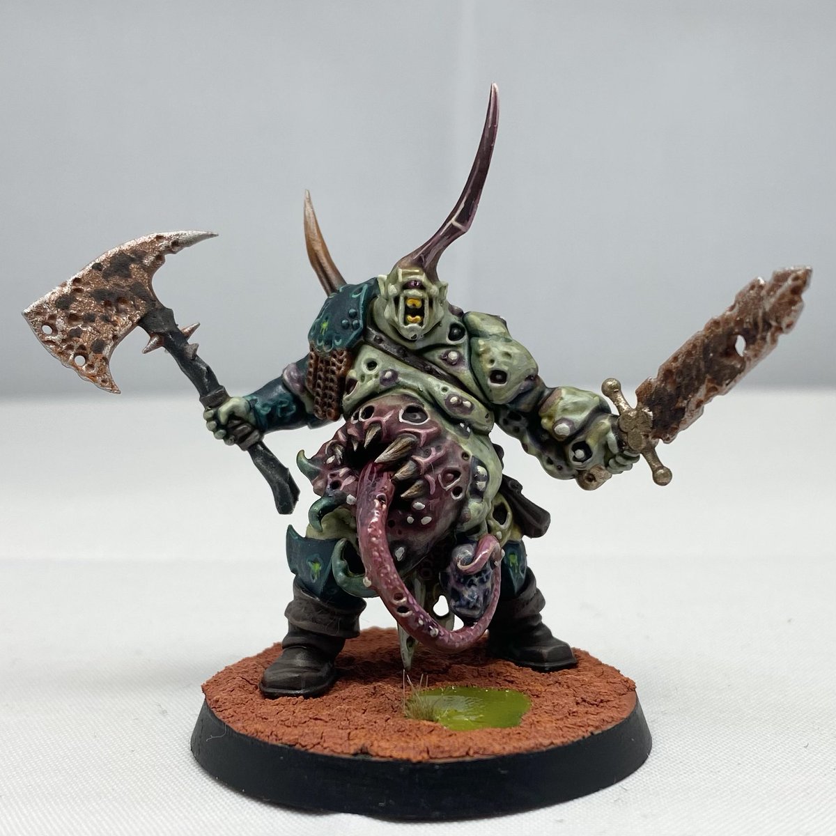 Malusminis's tweet photo. Unit of Putrid Blightkings done. Definitely doing a Nurgle army at come point.
#warmongers #warhammer #wargaming #chaos #gamesworkshop #miniatures #gw #miniaturepainting #warhammerageofsigmar #aos #paintingwarhammer #warhammercommunity #warhammercommunityhobbyroundup @WarComTeam https://t.co/WLVQxbr98X