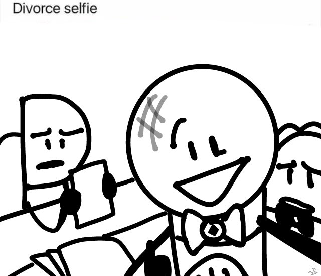 divorce selfie #inanimateinsanity 