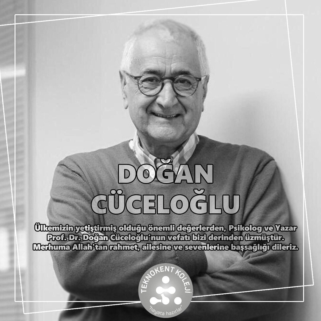 Saygı ve rahmetle...  #doğancüceloğlu #teknokentkolejleri  #hayatahazırlar #saygıverahmetle #türkiyeninyeniokulları