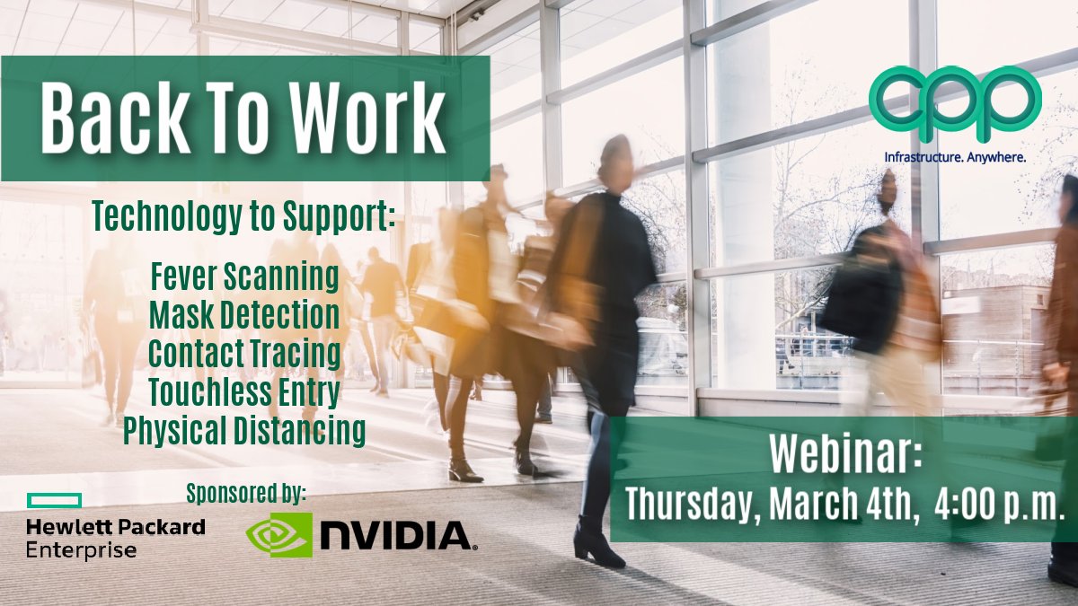 _cppassociates's tweet image. Time to plan for Back to Work:  Post-COVID.  Join us and special guest Matias Klein, President of Kognition, for an overview of AI-driven technologies that can support new public safety standards for your workplace.  Register here: tinyurl.com/z34c75s9