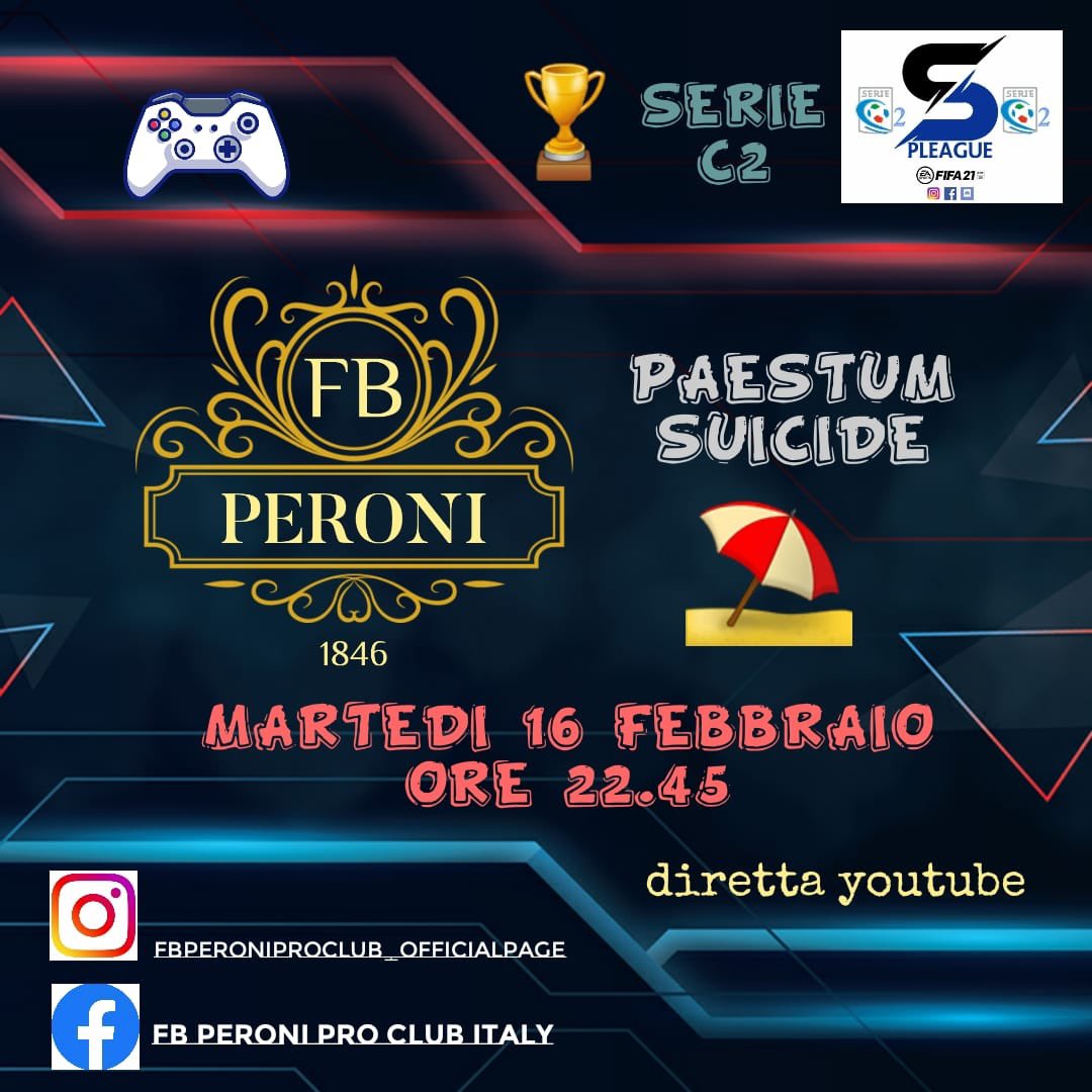 FbPeroni's tweet photo. Penultima di campionato SPL come sempre in diretta sul nostro canale YouTube : https://t.co/yyKY1GqueJ

@NewsProclub @rumors_pro @pctransfermarkt @AllProClubs @MercatoFifaPro @SkyProClub https://t.co/4nMId14ywx