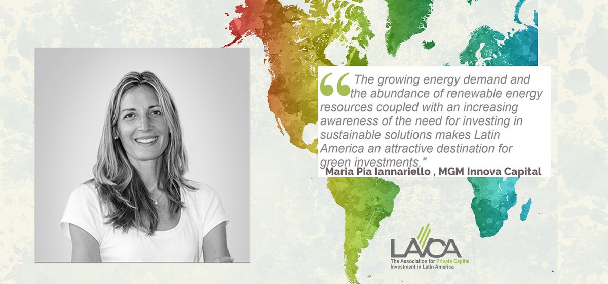 LAVCA recently spoke with Maria Pia Iannariello, Co-Founder &amp; COO at <a href="/mgminnovagroup/">MGM Innova Group</a>, about the opportunity for private capital and green infrastructure in Latin America.

Read the full interview here: bit.ly/3s3iktl 
#energy #LatinAmerica #investments #privatecapital