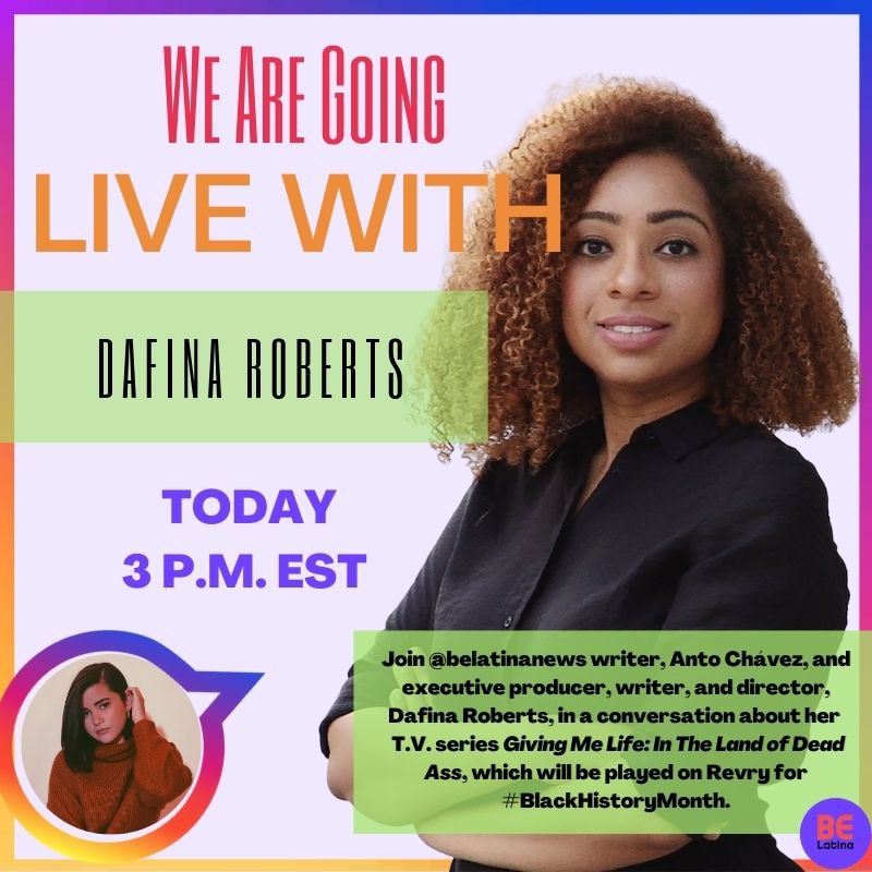 Join me today at 3p on IG Live with @belatinanews We’ll discuss being #blactina and my digital series <a href="/GMLSeries/">Giving Me Life</a> for #BlackHistoryMonth