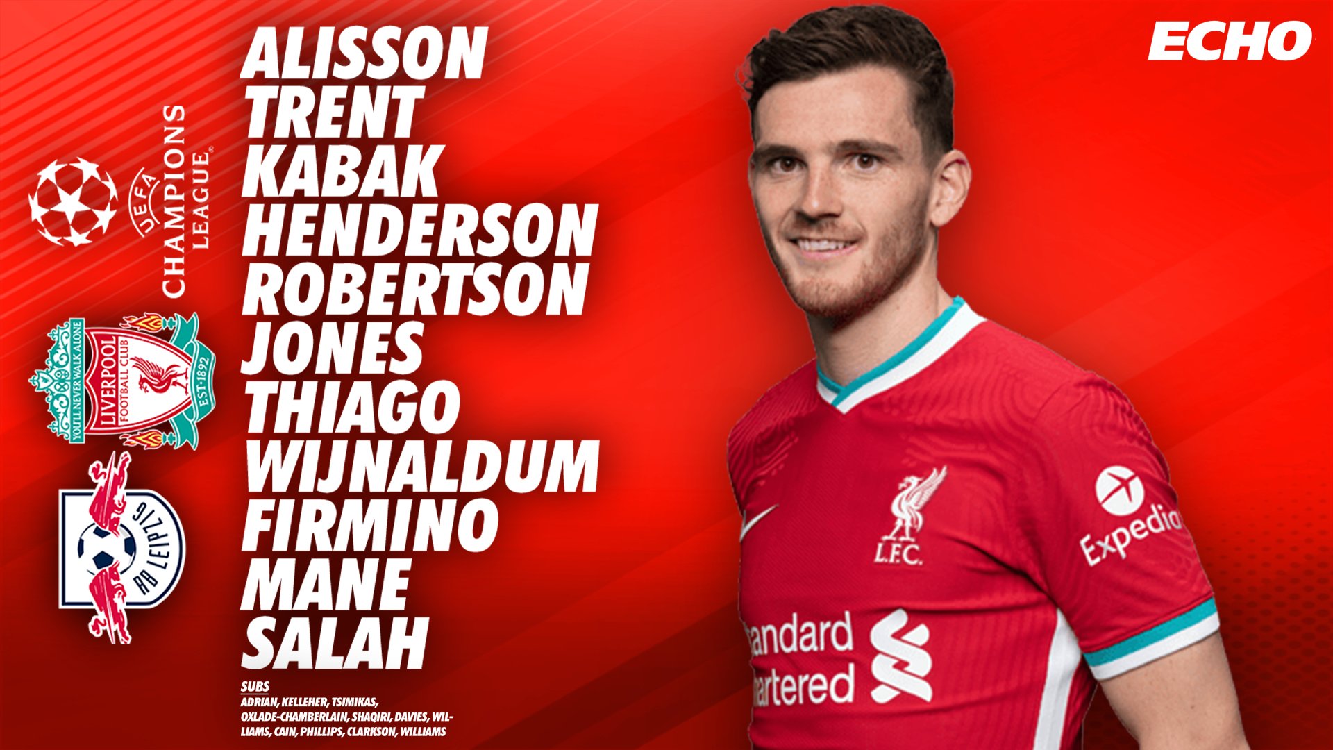liverpool fc news on twitter one change for the reds tonight against rb leipzig thoughts on the team lfc rblliv ucl https t co abdilsgxih twitter