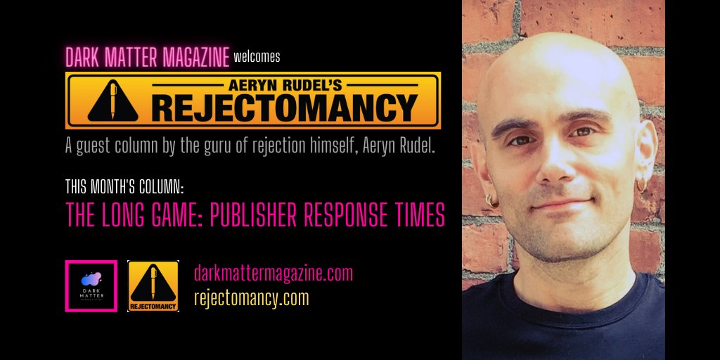 dark_matter_mag's tweet photo. February's #Rejectomancy article by @Aeryn_Rudel is here. This month's topic: publisher response times. As the great Tom Petty once wrote: The waiting is the hardest part.
https://t.co/HADgsEz2Du
#scifi #WritingCommunity #indiepublishers #publishing #writingadvice https://t.co/2nUosolgKq