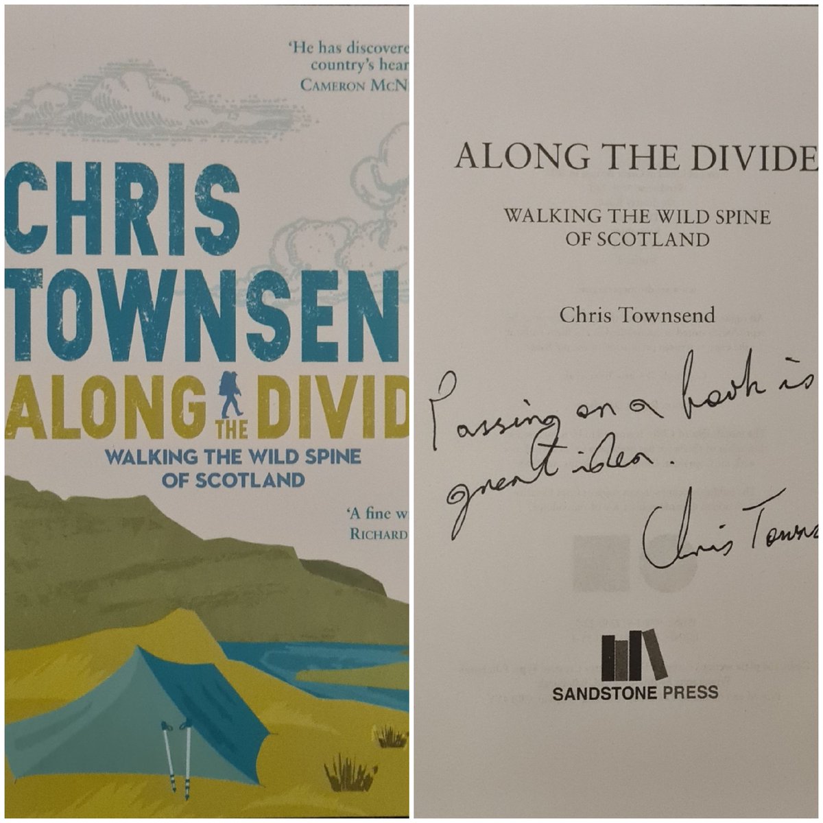 PilgrimChris's tweet photo. It's time to enter my #BooksForFollowers draw.
This time I'm giving away a
copy of 'Along The Divide' - specially signed by the author Chris Townsend (aka @townsendoutdoor)
Simply Retweet to be entered in this great book #giveaway.
Draw held Sunday 21st February. https://t.co/XlqcVVdvH9