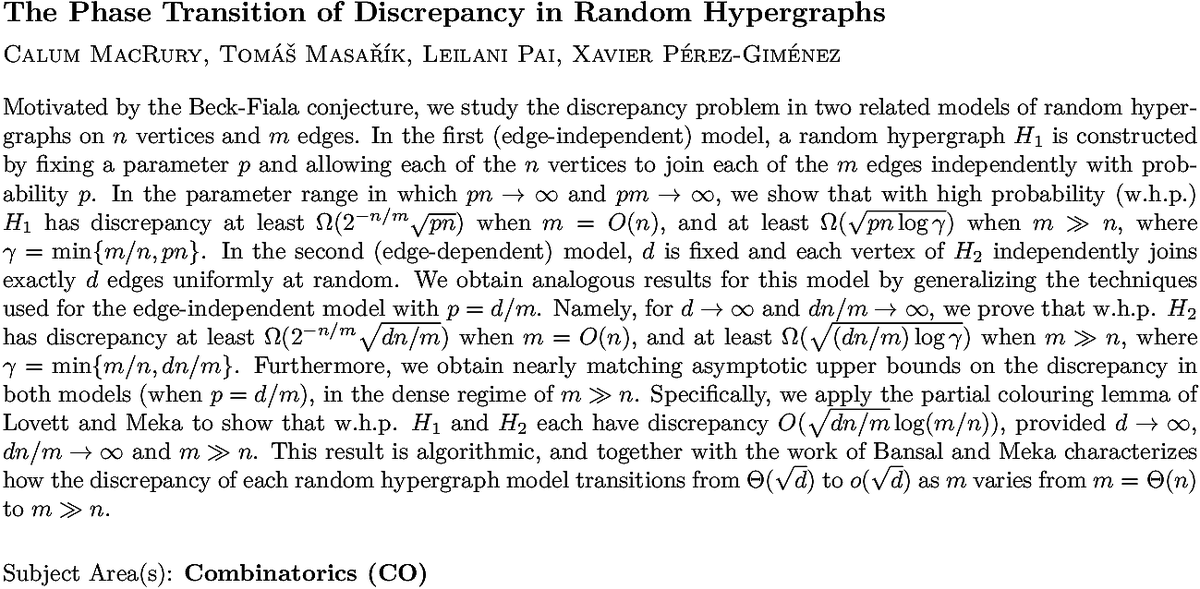 Arxiv Math hualin li (@hwalym) / Posts / X