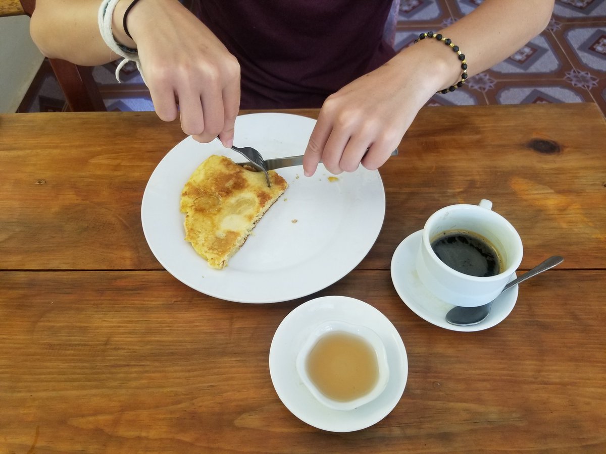MainlyMisfits's tweet photo. To celebrate National Pancake Day, we're reminiscing about the banana pancakes we ate in Laos, as one must do when traveling the banana pancake trail. Ignore that we forgot to take a picture until it was 75% gone🤦‍♀️🥞

#NationalPancakeDay #TravelTuesday https://t.co/ZWp5uojufC
