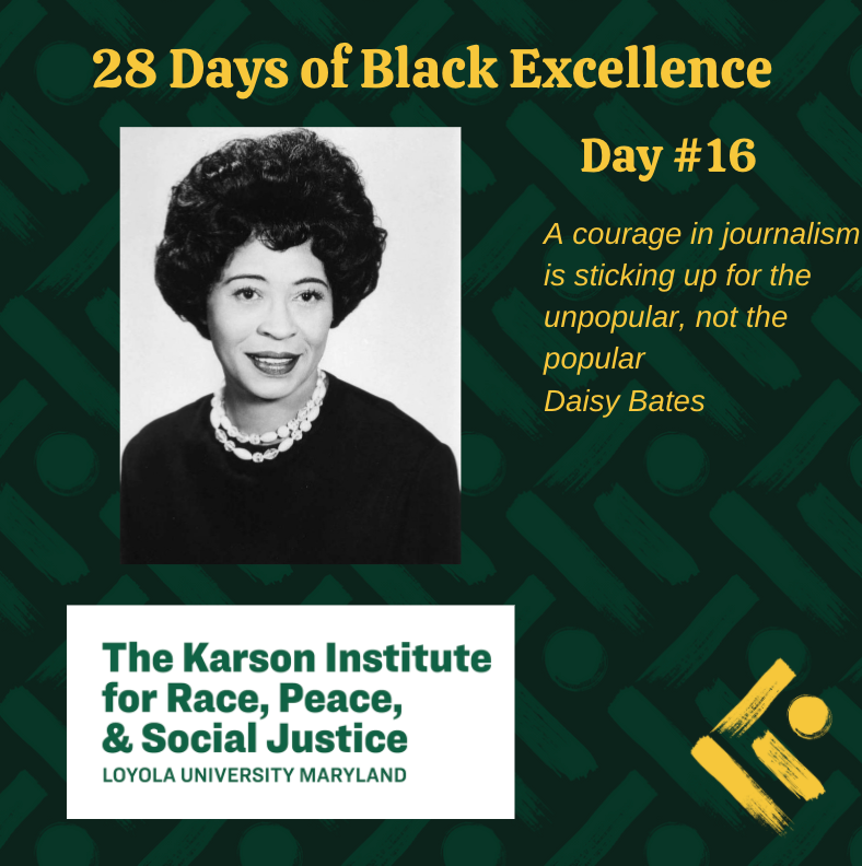 karsoninstitute's tweet photo. 28 Days of Black Excellence: Day #16 Daisy Bates

#BlackExcellence 
#BlackHistoryMonth
#KarsonInstitute https://t.co/udHzN2Vyc8