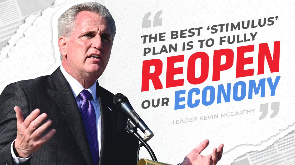 RT to agree → The best ‘stimulus’ plan is to fully reopen our economy.