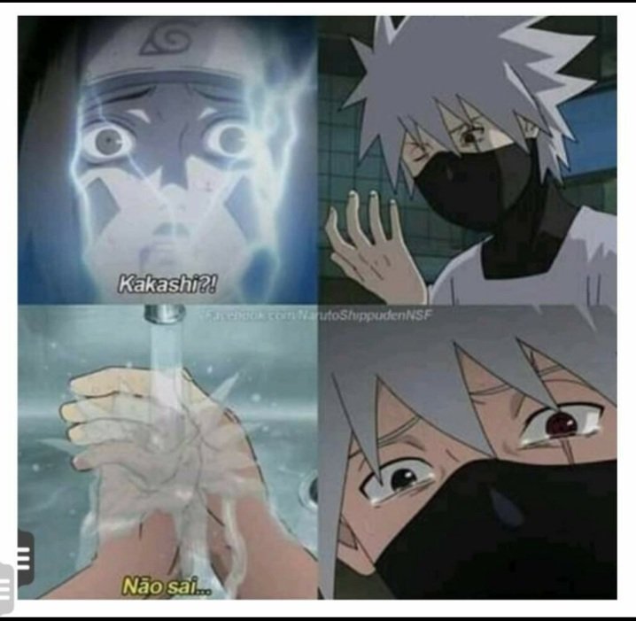 Anime Memes Br - Kakashi 😭