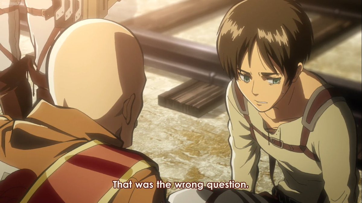 2 - Old man convinces young boy that he has to do it (for humanity ), after do the right question