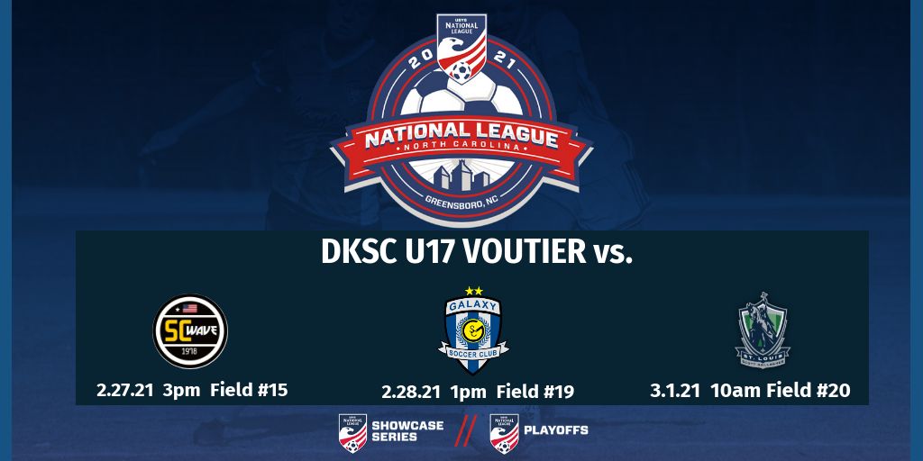 We travel to NC 2.27-3.1 for the NL U17 Play Offs. Registered coaches will have access to recorded matches. 
Follow Results ➡️bit.ly/DKSCNCPLAYOFF 
Schedule ⬇️