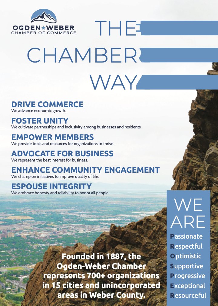 owchamber's tweet photo. We're excited to announce our brand refresh! This is more than a new logo; it's a recommitment to our mission of advancing business and community prosperity in Weber County.

#OgdenWeberChamber #TheChamberWay #BrandRefresh2021 https://t.co/mWD8yjVXdp
