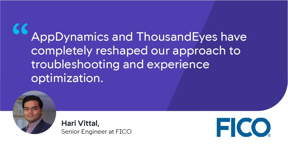 AppDynamics's tweet image. Read about how @thousandeyes combines with AppDynamics to reshape our customers’ approach to experience optimization: cs.co/6015H9LX7. #APM #DigitalExperienceMonitoring
