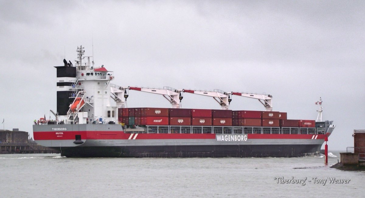 <a href="/RoyalWagenborg/">Royal Wagenborg</a> 'Tiberborg' departing <a href="/porticoshipping/">Portico: Logistics & Cargo Terminal</a> at <a href="/PortsmouthPort/">Portsmouth International Port</a> bound for Sundsvall, Sweden (16/02/21).

@mikesellersPIP