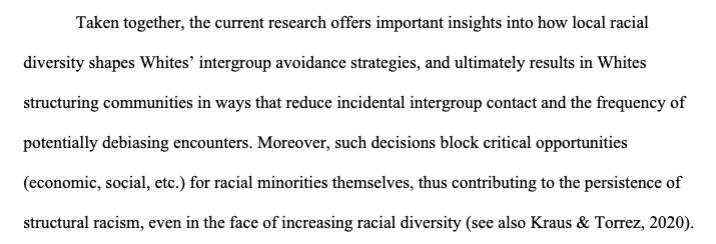 Can we transcend homophily (preference to interact w others more similar)? Authors suggest given whites choose to self segregate in diverse areas, we should engineer more contact- but what if all ethnic groups prefer to interact amongst themselves? 2/2 https://twitter.com/jonj/status/1361707703635181577