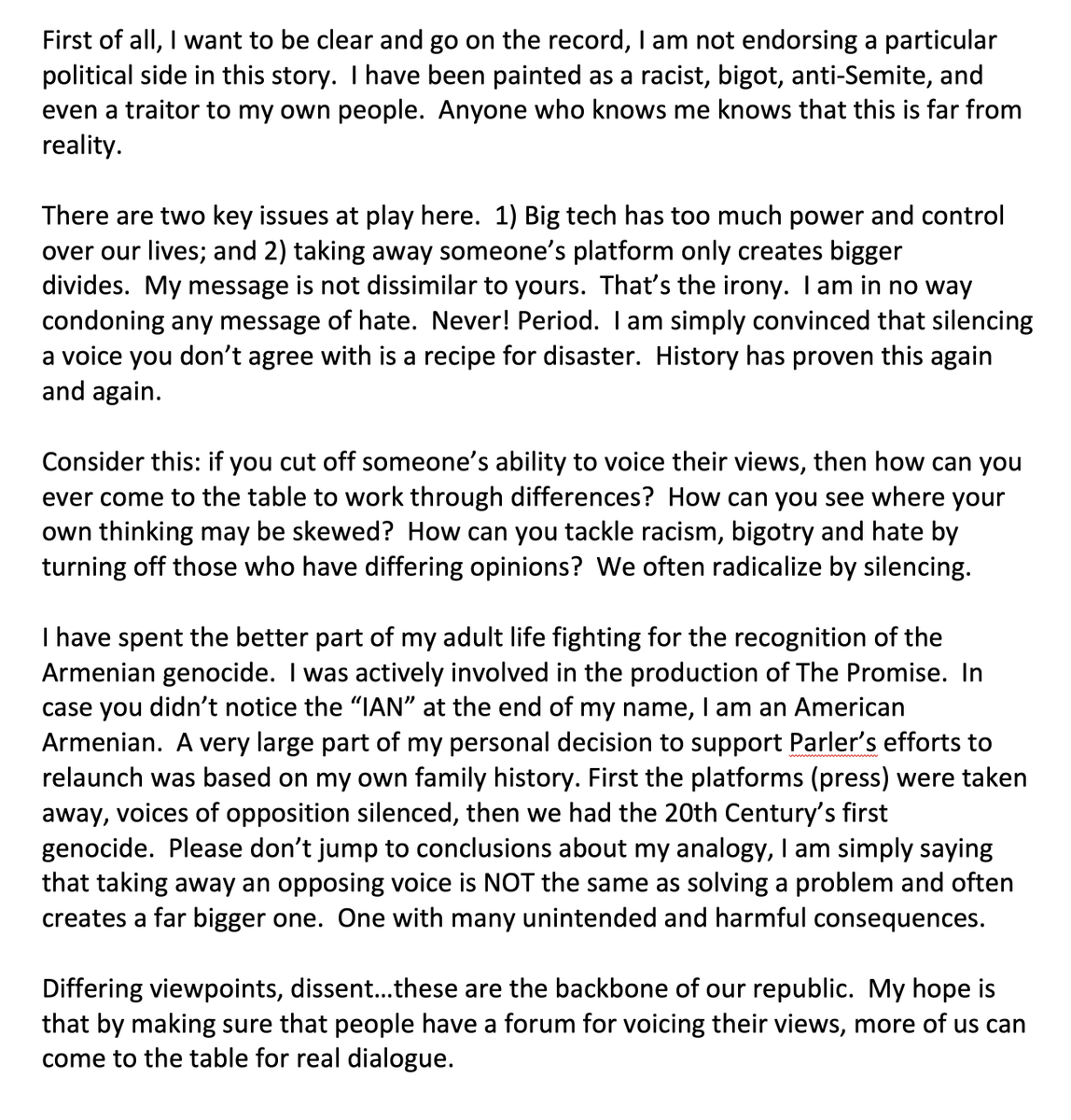 kevin_matossian's tweet photo. Hey folks, the message below is in response to recent traffic.  I hope this clears up any misconceptions out there.   Or at least begins a healthy dialogue. https://t.co/g9m3G9qGiQ