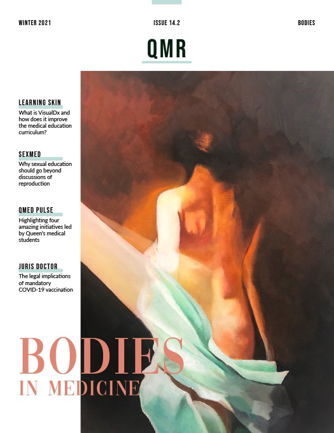 Queen’s Medical Review (QMR) (@queensmedreview) on Twitter photo QMR is ecstatic to announce the release of our winter issue, "Bodies in Medicine"! From powerful opinions, to profound reflections, to beautiful artwork, we hope that this issue will bring some sunshine to brighten your day. Happy reading! ☀️
queensmedreview.com QMR is ecstatic to announce the release of our winter issue, "Bodies in Medicine"! From powerful opinions, to profound reflections, to beautiful artwork, we hope that this issue will bring some sunshine to brighten your day. Happy reading! ☀️
queensmedreview.com