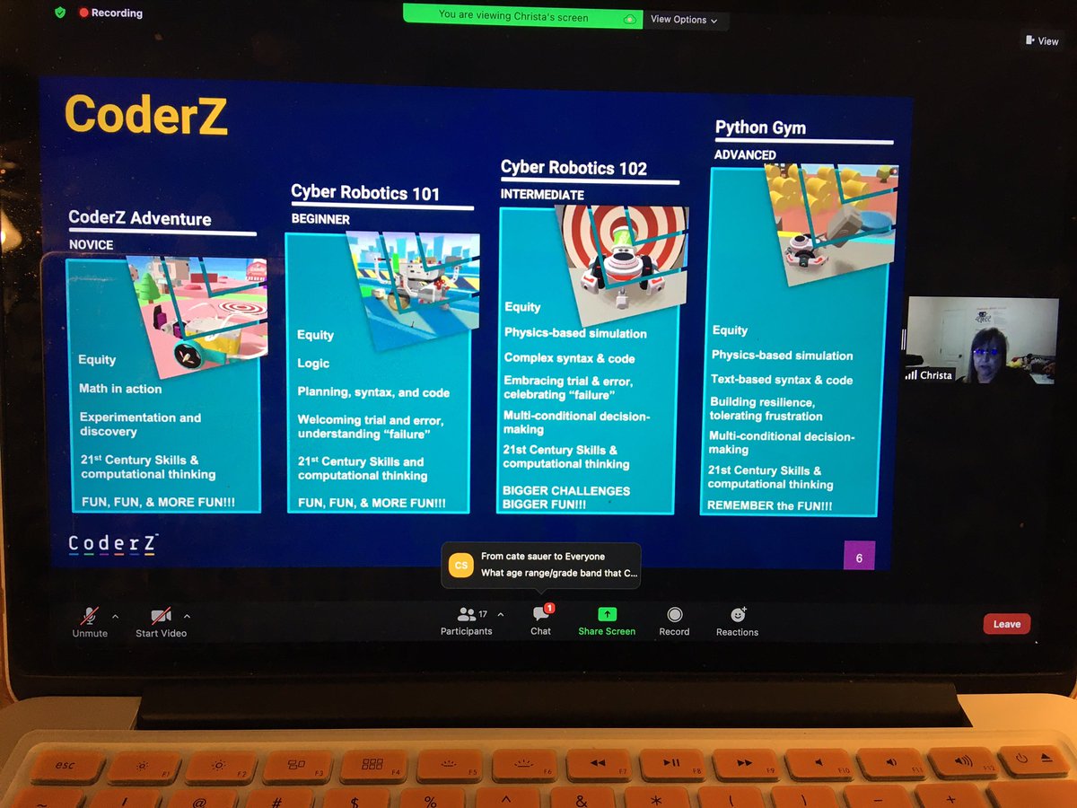 javierfaguilar's tweet image. Happy to attend @GoCoderZ @csteachersorg webinar today !! Great information for my students
@efwmaschool @dfwcsta @AmazonNews #AmazonFutureEngineer #robotics
#virtualrobotics
Advocate for #equity #diversity #confidence #RemoteLearning