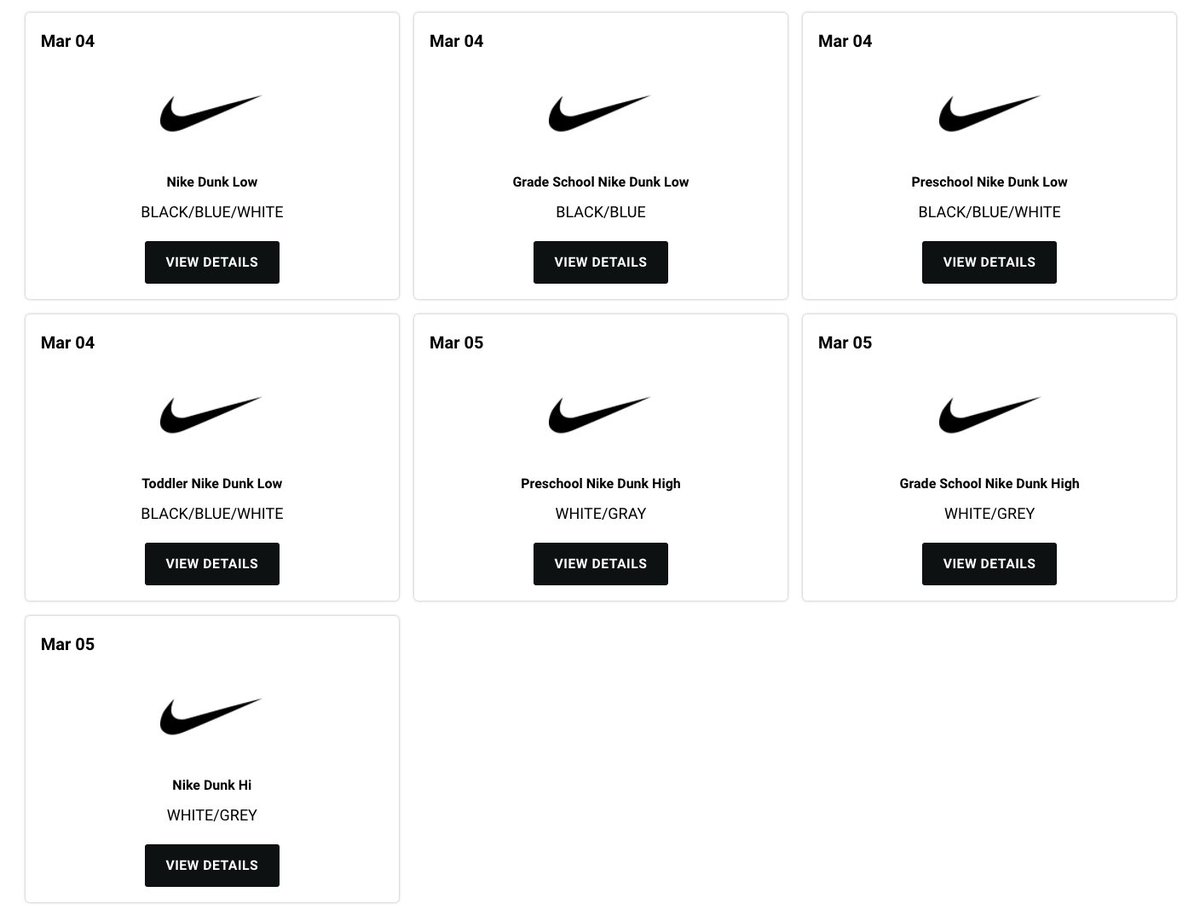 SOLELINKS's tweet photo. 📝 March 4th &amp; 5th on Foot Locker Calendar for upcoming Nike Dunks https://t.co/opejL9XVQ6 https://t.co/OOj7Wzky0I
