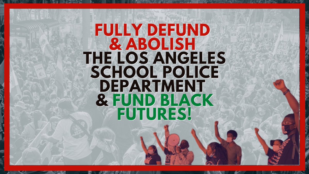LA_StudentsDsrv's tweet photo. #StudentsDeserve Police Free Schools! #StudentsDeserve to receive the support they need to be successful. Supt. @AustinLASchools, Black students are calling on you #FundBlackFutures! https://t.co/3Ybh5s57AD