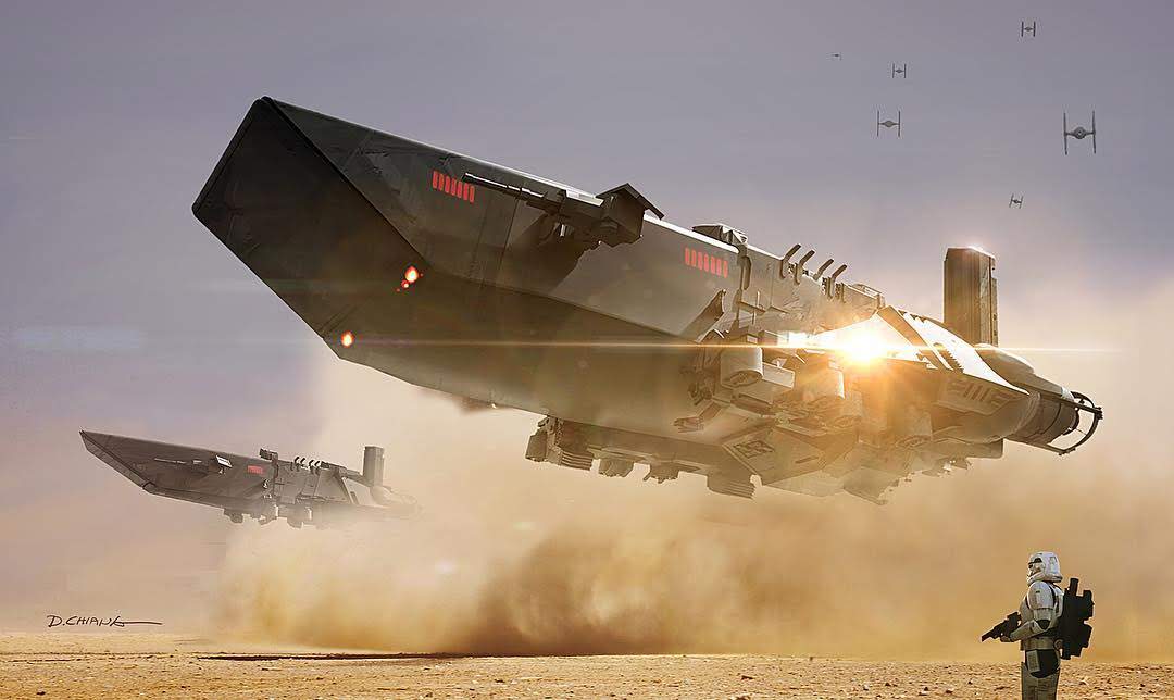 This account is not the place to go to talk about Robota in detail, I'll do that later and begin a return to Star Wars.Because after the takeover of Lucasfilm by Disney, Doug Chiang returns in the galaxy far away in 2013 and offers us some magnificent artworks.