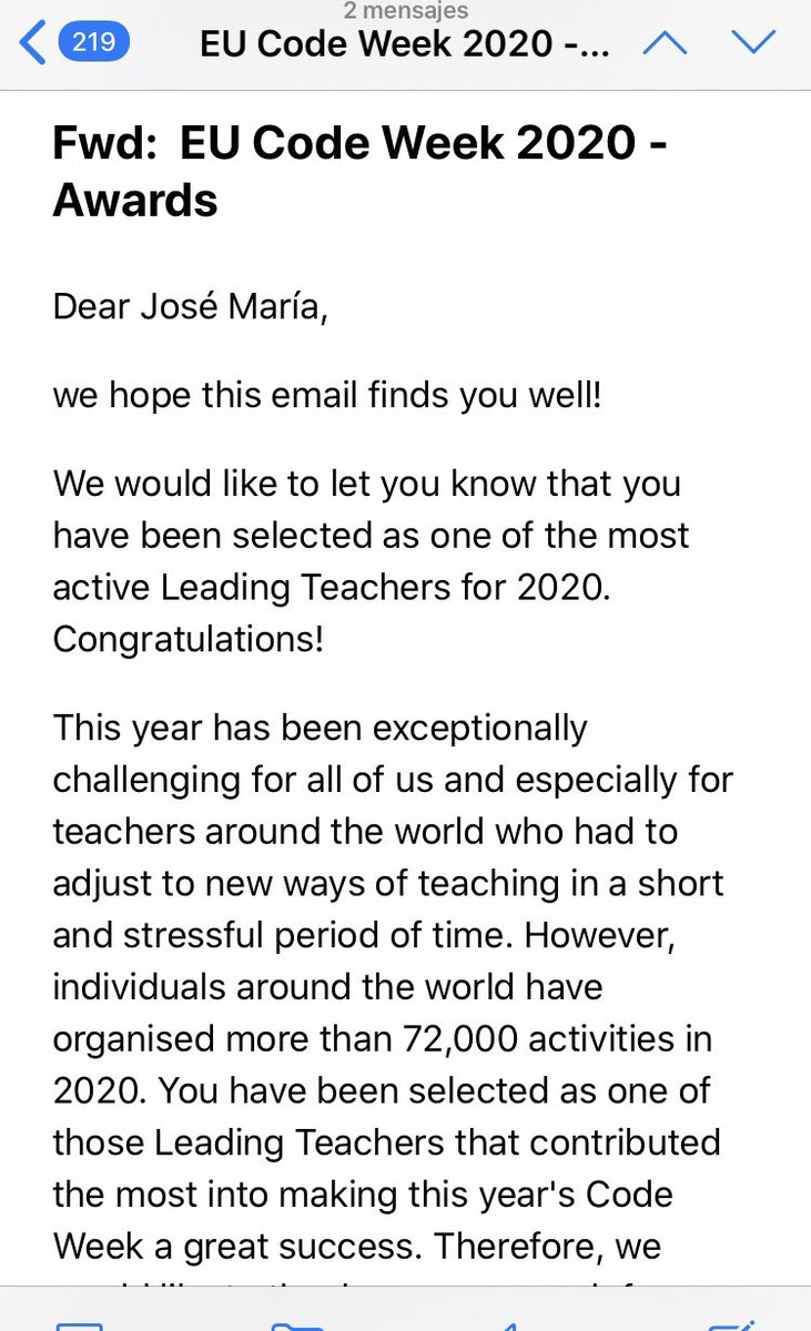 Chemowsky1's tweet image. ❤️🙏 Thanks again! ☺️ #Codeweekeu2020
New teaching materials for my students - and also for this old teacher - that we will receive with great appreciation.