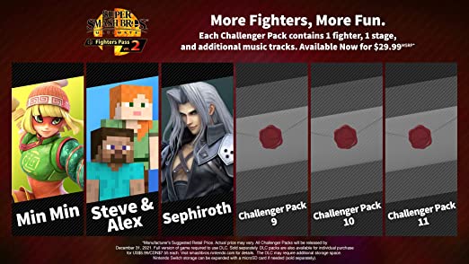 Ce qu'on sait déjà :1) il concerne des jeux déjà annoncé, c'est à dire :DLC à prévoir :Un nouveau perso pour Smash Bros déjà validé (qui ? Allez je me lance : SoraEt je vois bien un DLC pour Hyrule Warriors l'Ere du Fléau. C'est quasi certain que ce jeu aura des DLC2/12