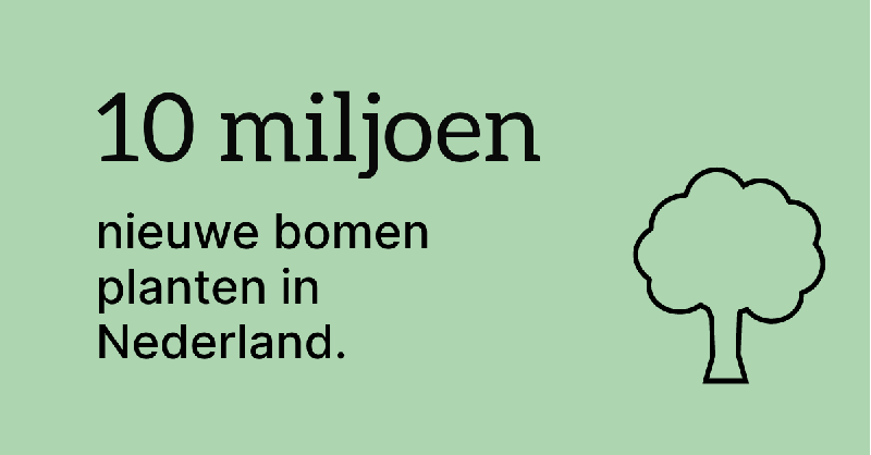 D66's tweet photo. Bomen zijn onmisbaar. In de natuur en in de wijk. Voor schone lucht en omdat ze onze omgeving koel houden. Daarom:

👉 We planten 10 miljoen nieuwe bomen.
👉 Steden en dorpen worden groener.
👉 Voor 2025 creëren we 50.000 hectare extra beschermde natuur.