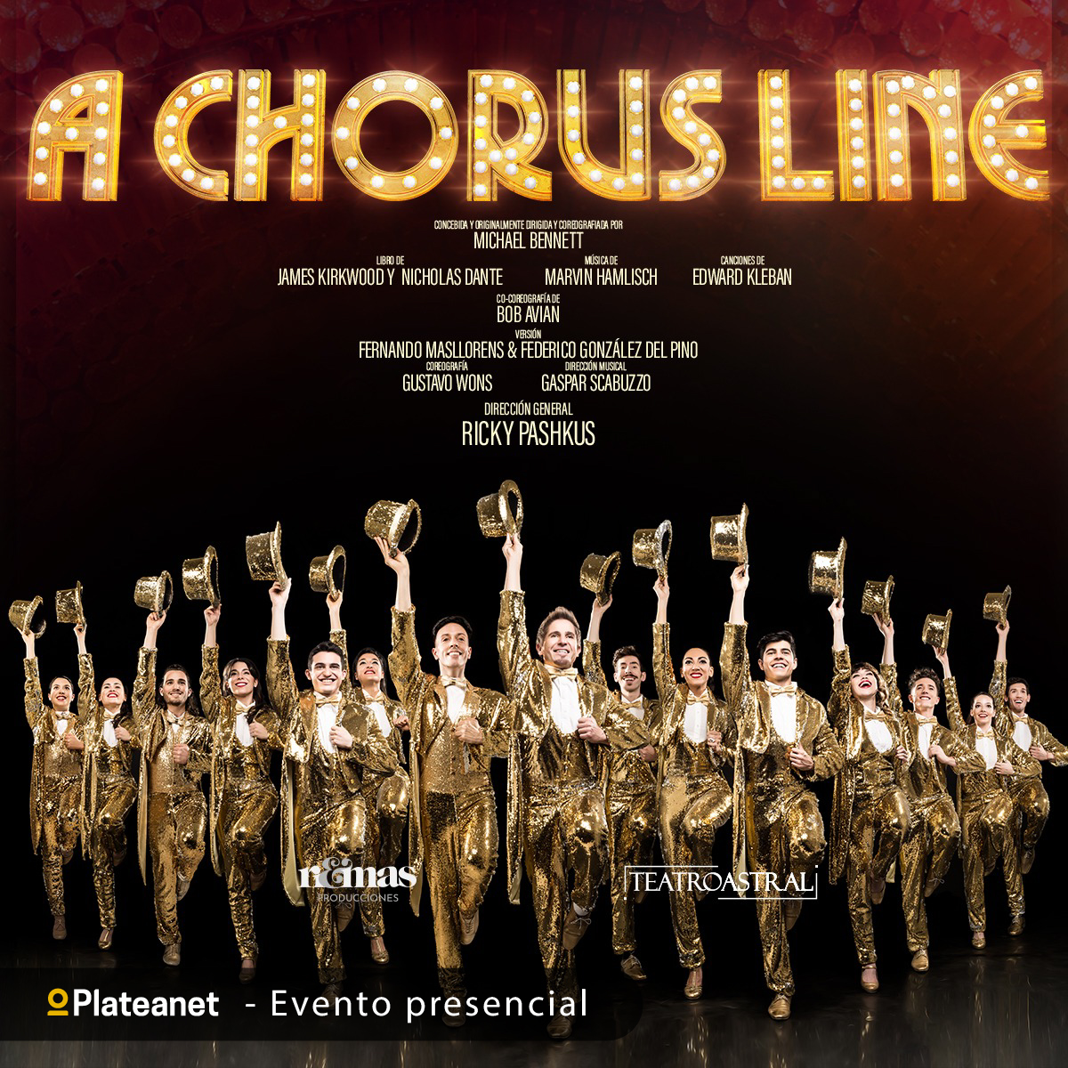 ⭐ Para ser parte de este musical no alcanza con bailar, cantar y actuar. También hace falta creer y abrir tu corazón 
🎼 <a href="/pashkus/">Ricky Pashkus</a> te acerca A Chorus Line, el musical que batió récords en Broadway. Disfrutalo de viernes a domingo en el @teatroastral
🎩 bit.ly/2KhNLjL