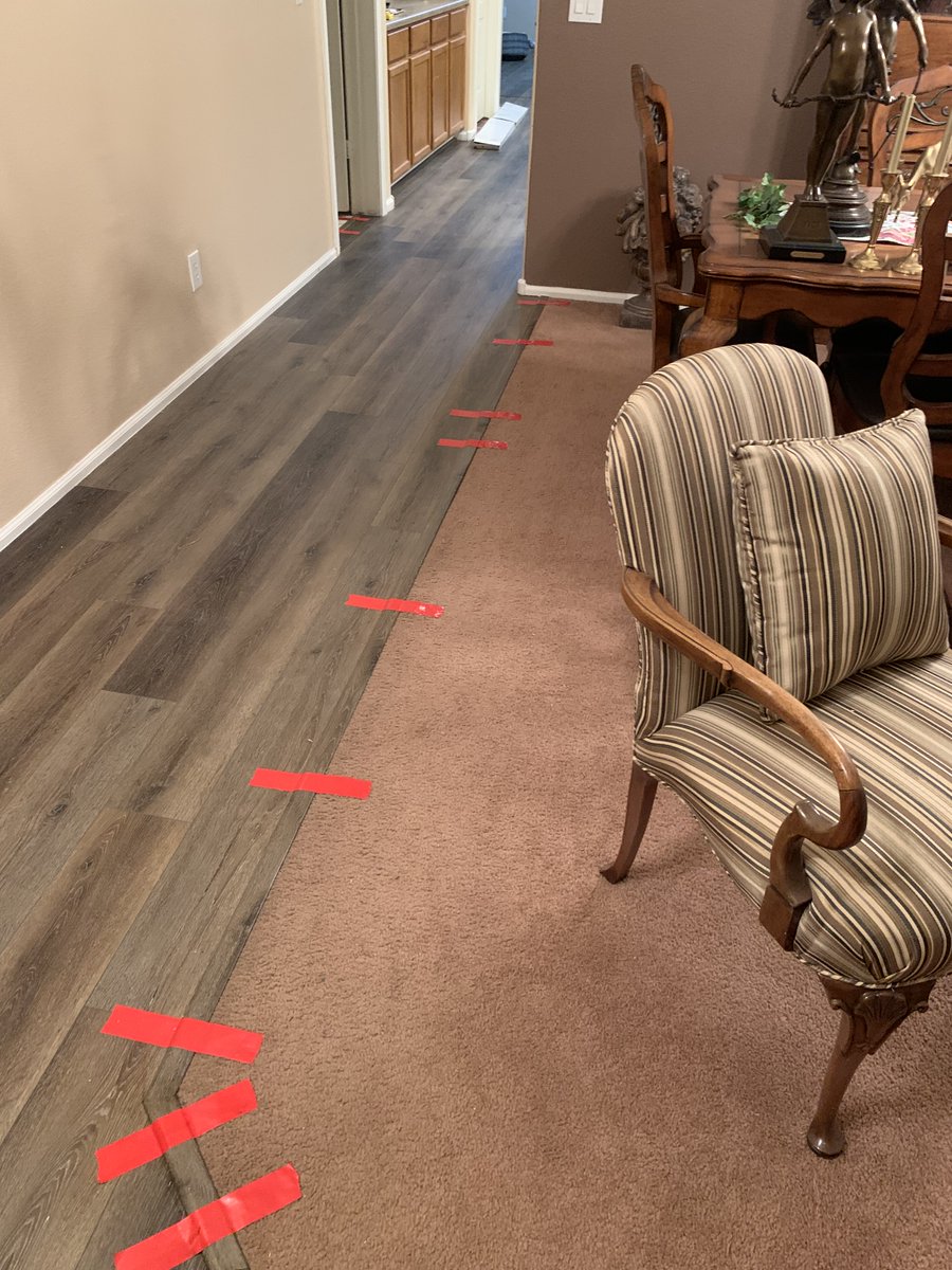 InteriorsNative's tweet image. We did this install earlier this month and it turned out great! 

We installed about 750 feet of our Paradigm Performer (Color: Toast) Luxury vinyl in this home in Maricopa. It completely changed the look of this home and we love how it turned out!