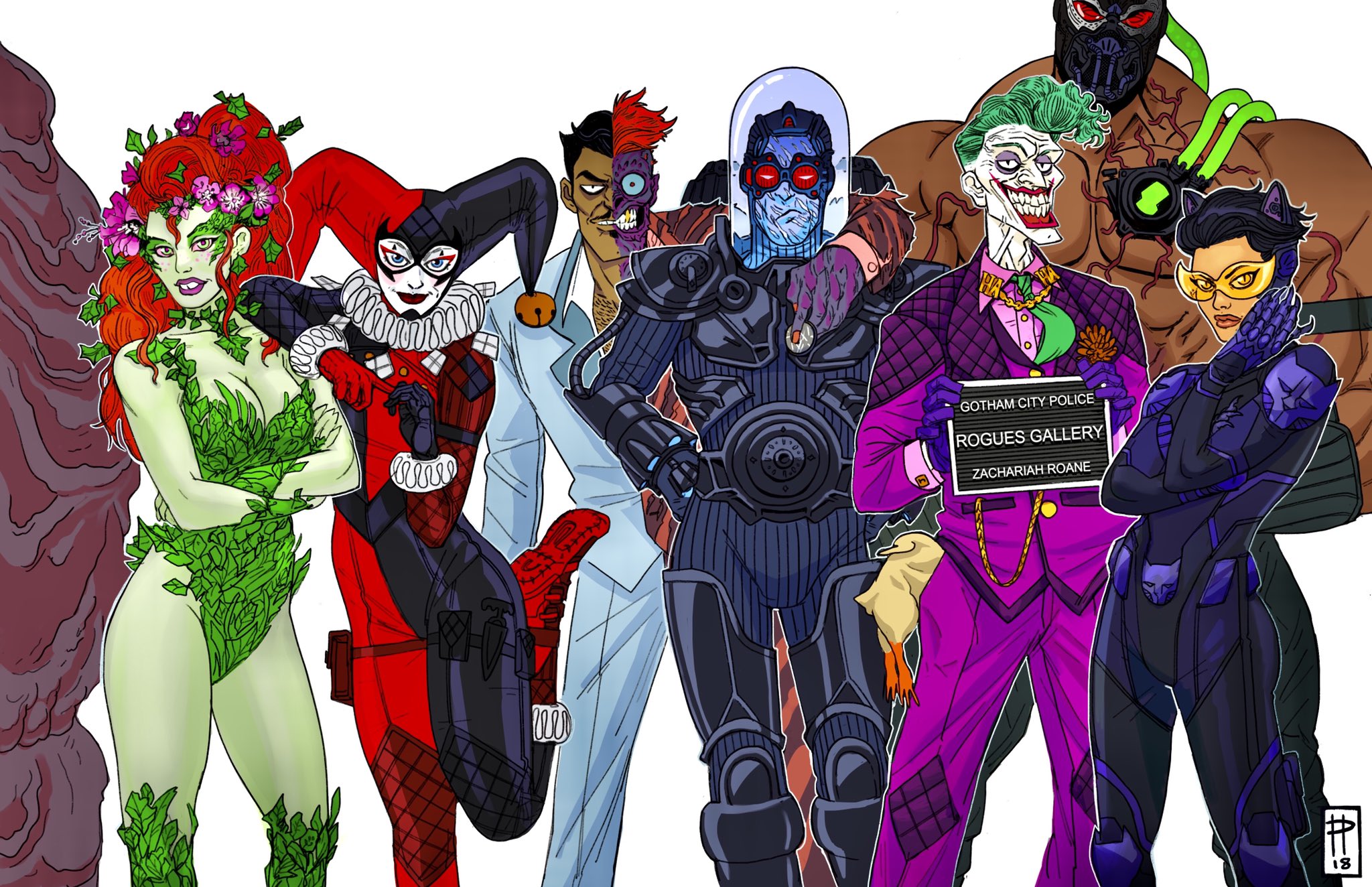 ZACHARIAH EM ROANE on X: Rogues Gallery Lineup #Batman #RoguesGallery   / X