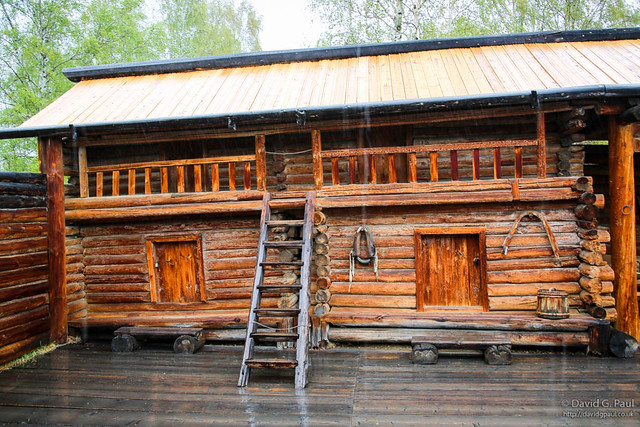 The following day we were met with relentless heavy rain for the drive to the Taltsy Museum of Wooden Architecture and Ethnography. The buildings they have there represent the historic wooden architecture of the region.