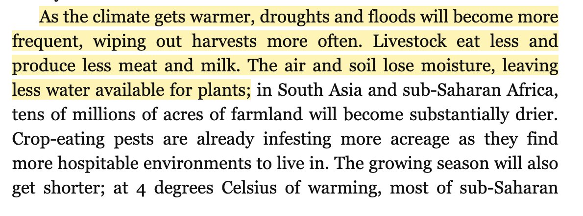 TomANelson's tweet photo. Gates loves global cooling: Droughts and floods would become less frequent, wiping out harvests less often. Livestock eat more and produce more meat and milk. Air/soil gain moisture, leaving more water for plants. #GatesClimateDisaster https://t.co/6VmUJmvkXq