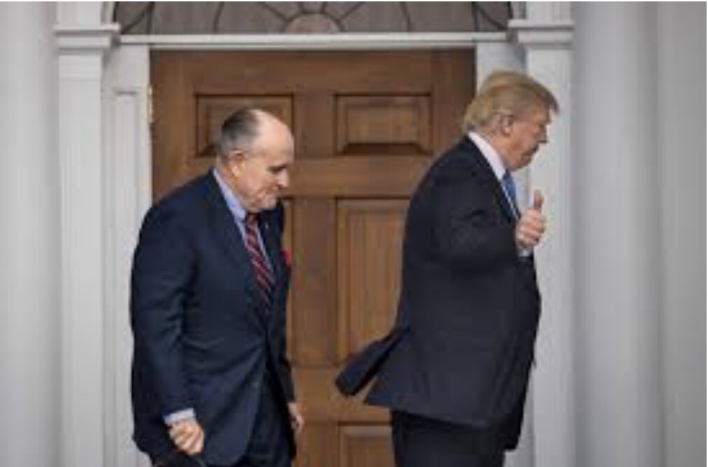 Very soon, <a href="/RudyGiuliani/">Rudy W. Giuliani</a> will learn what it feels like to be thrown under the bus by <a href="/POTUS45/">President Trump 45 Archived</a> #DonaldTrump. I continuously warned you and all the @gop sycophants that #Trump cares for  no one but himself. He will walk away from you and all of them! #RT