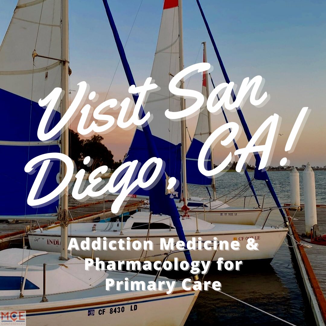 MCEConferences's tweet photo. Go on an ADVENTURE with MCE Conferences! Visit San Diego with us for our upcoming Addiction Medicine &amp; Pharmacology for Primary Care CME Conference.

#MCEConferences #CMEConferences #SanDiego #California #MissionBay #MissionBayResort #addictionmedicine #pharmacology #primarycare https://t.co/MfpMzOVRx3