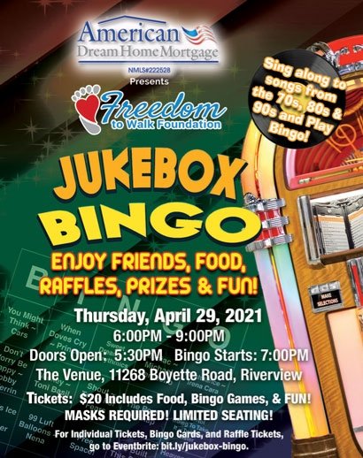 FootDropFTWF's tweet image. FUN Time with Jukebox Bingo!  Tickets at bit.ly/jukebox-bingo.  Limited Seating!
