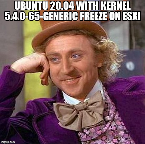 askubuntumemes's tweet image. Ubuntu 20.04 with kernel 5.4.0-65-generic freeze on ESXI askubuntu.com/questions/1316… #vmwareserver #guestos #reset