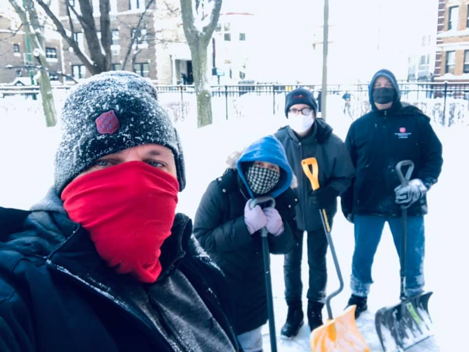 CFOTChicago's tweet image. It's been a wintery few days at CFOT!  The cadets and officers have been working hard to keep our campus and sidewalks cleared.